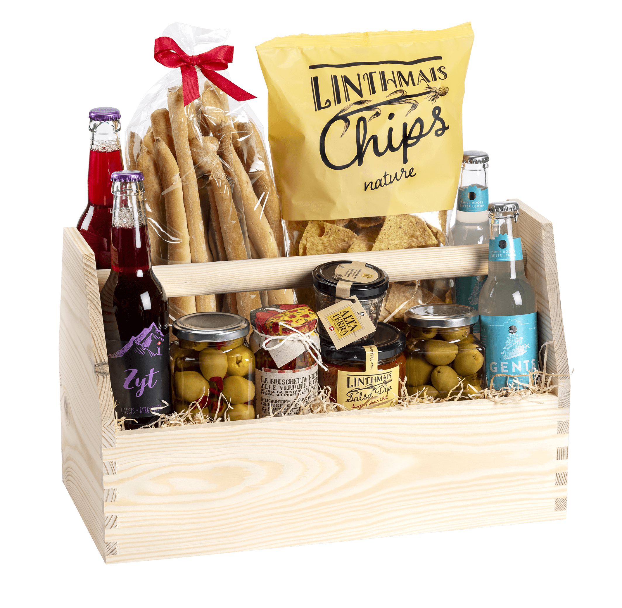 Geschenkkorb Apéro (Preis inkl. Gravur)