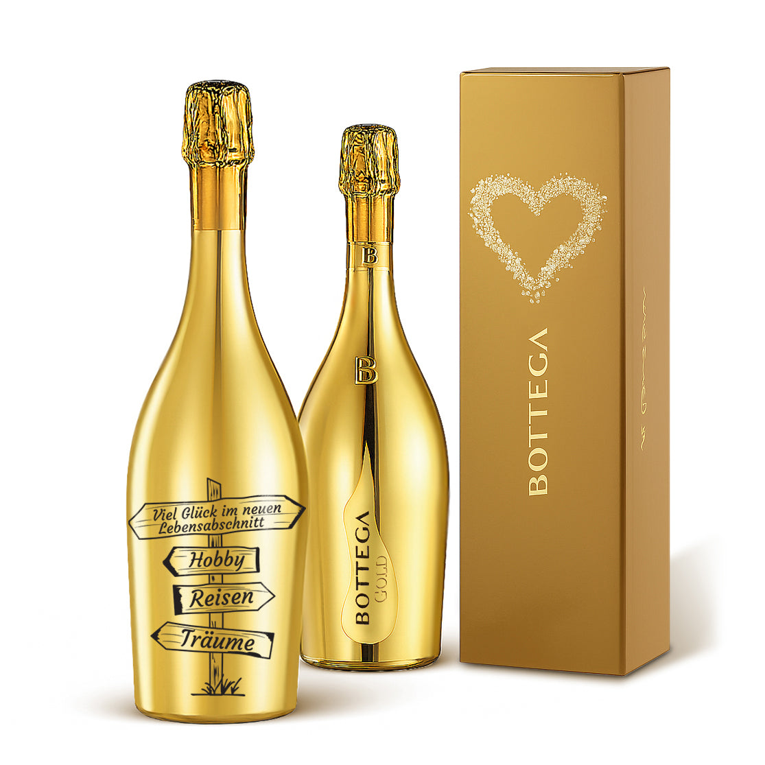 Bottega Prosecco Gold Trevisio DOC Brut 150 cl (Preis inkl. Gravur)
