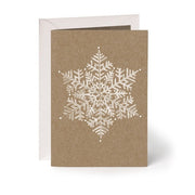Grusskarte Muskatpapier "Schneestern"