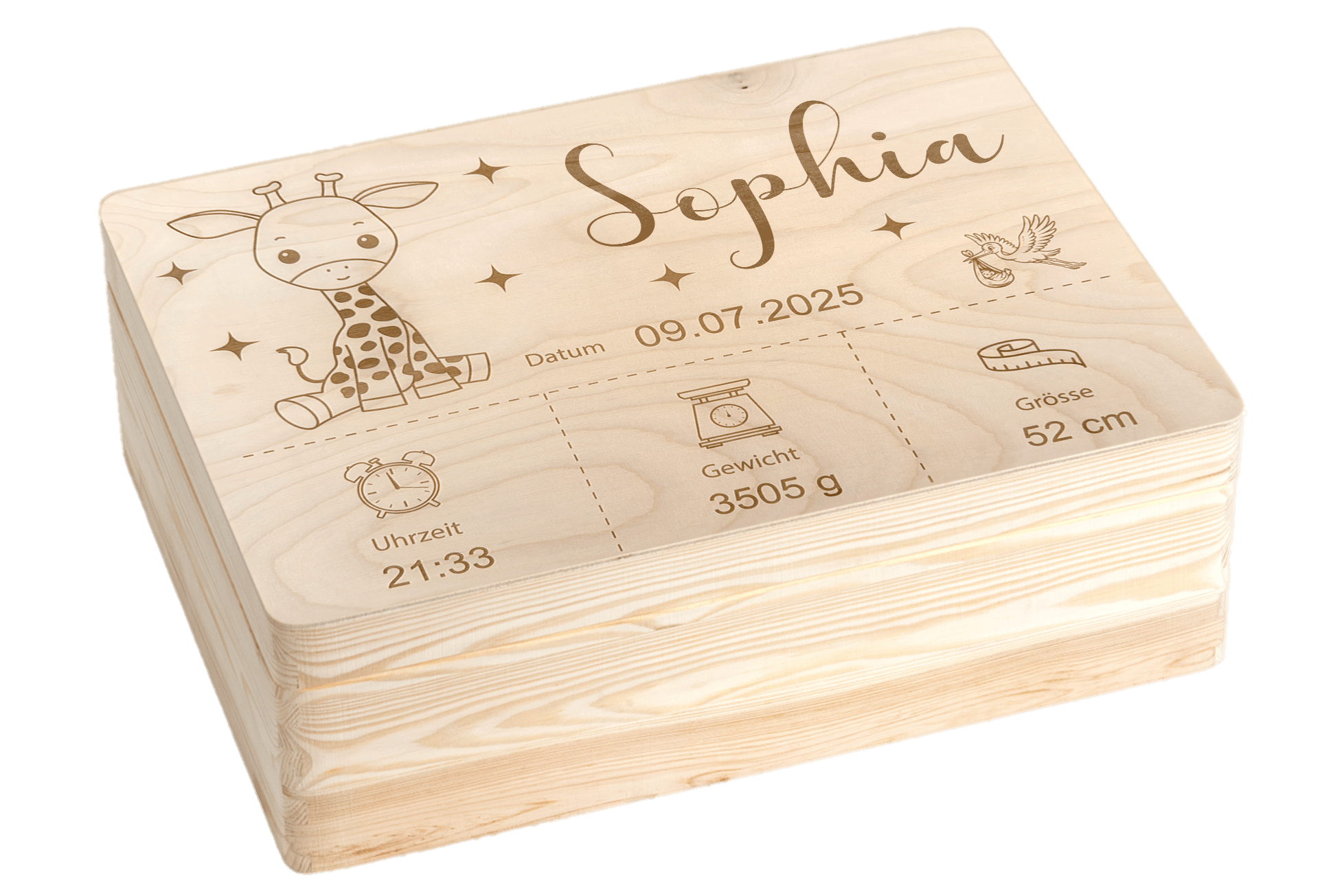 Erinnerungsbox Baby  "Jungle Tiere"