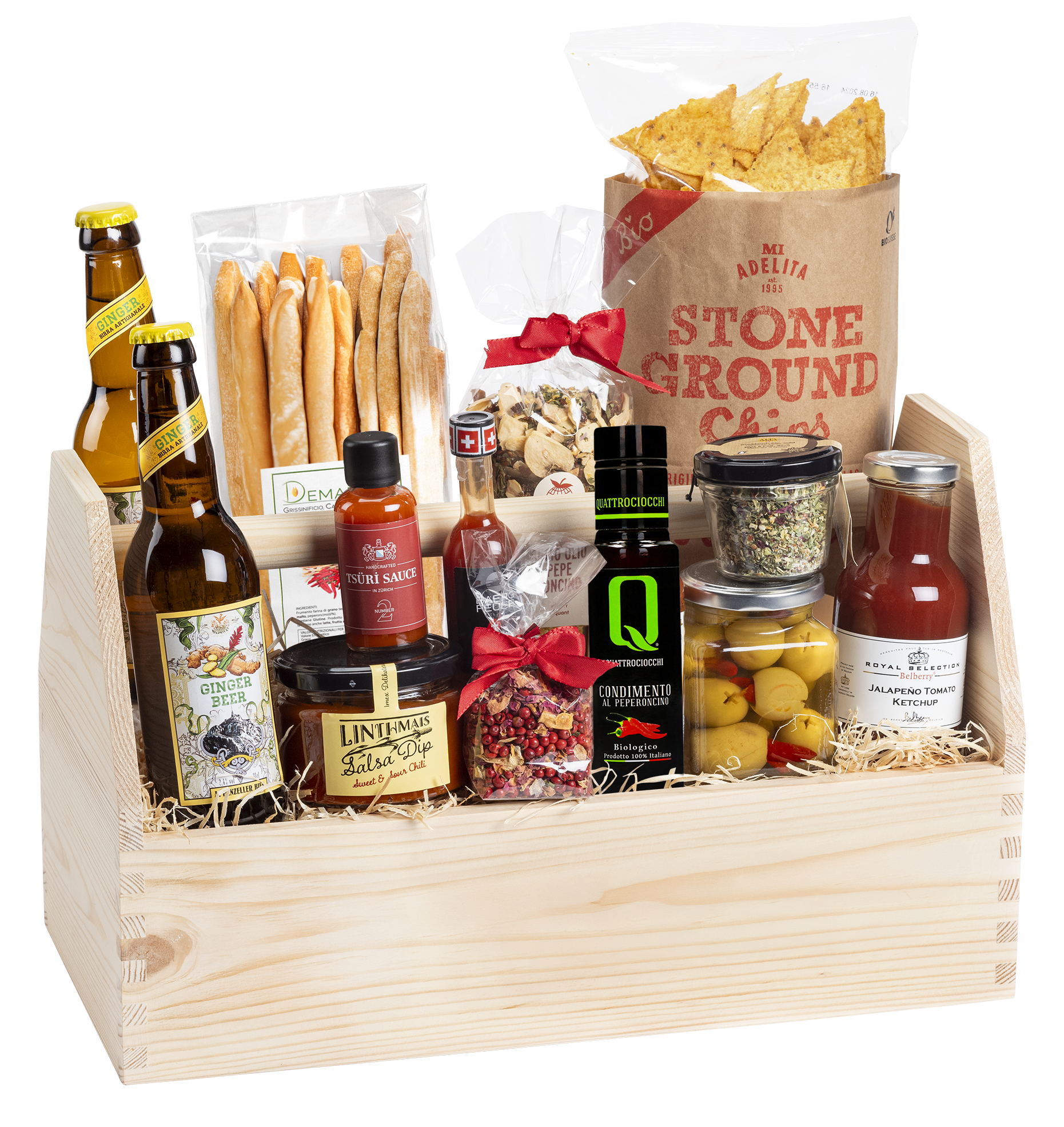 Geschenkkorb Scharf & Stark (Preis inkl. Gravur)