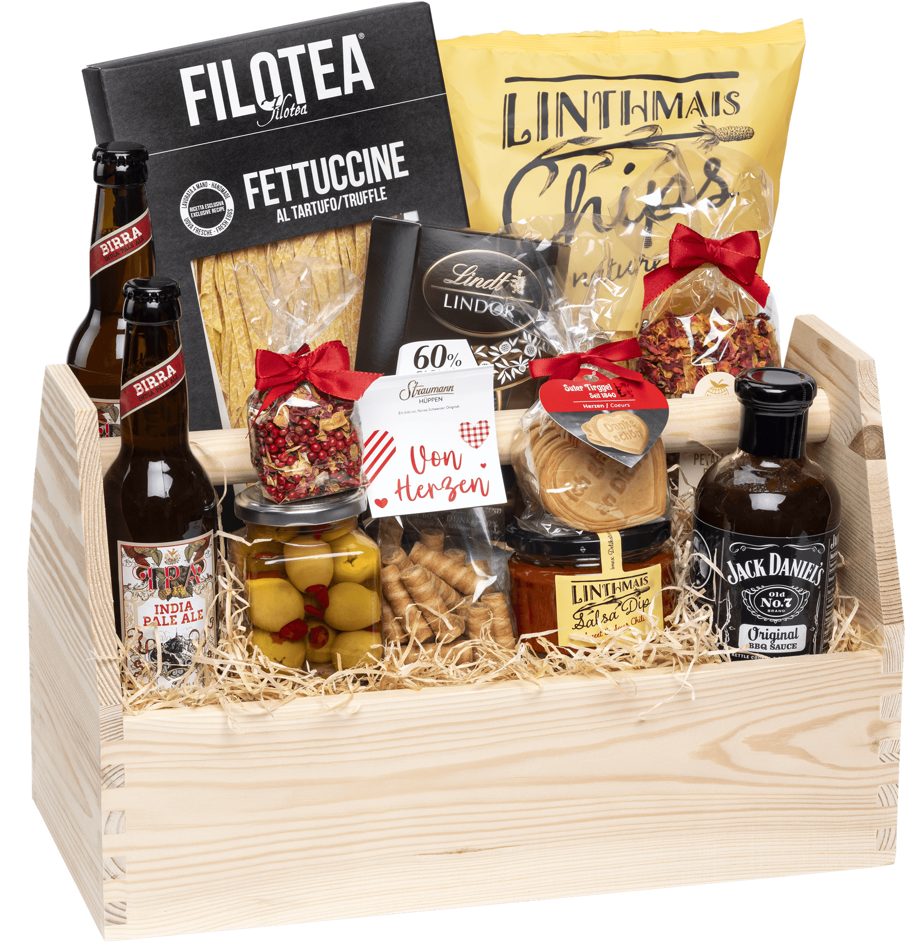 Geschenkkorb Feinschmecker (Preis inkl. Gravur)