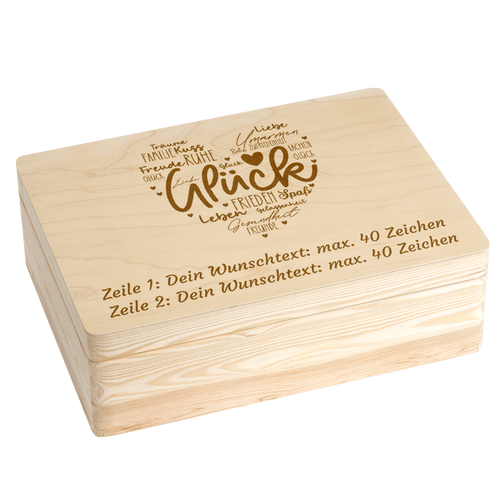 Geschenkkorb Glück zum Personalisieren