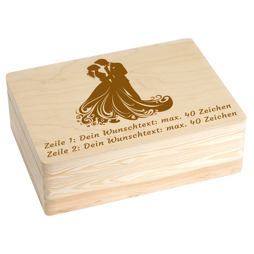 Geschenkkarton Hochzeitspaar personalisiert