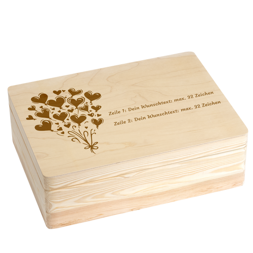 Geschenkkorb zum Personalisieren mit Wunschtext