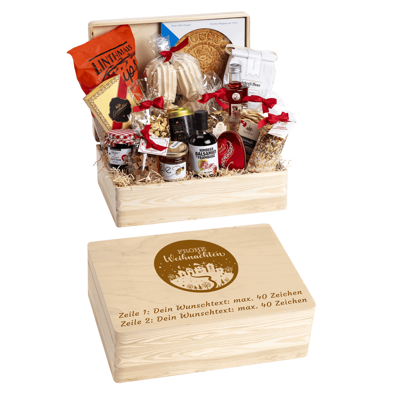 Geschenkkorb Schwyzer Wiehnachten (Preis inkl. Gravur)