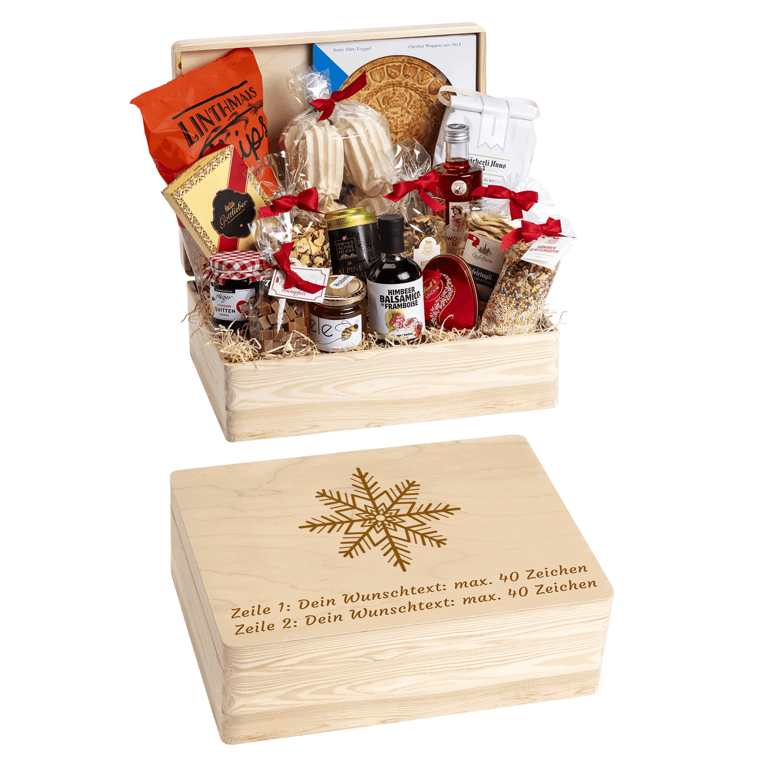 Geschenkkorb Schwyzer Wiehnachten (Preis inkl. Gravur)