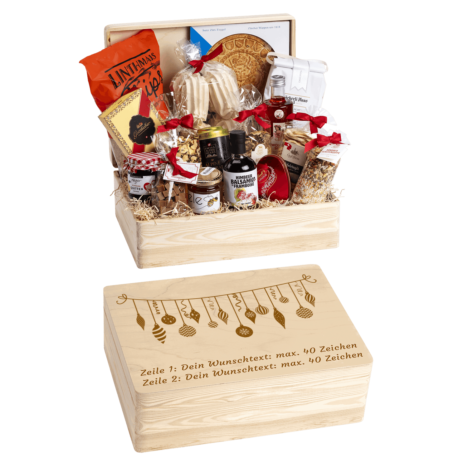 Geschenkkorb Schwyzer Wiehnachten (Preis inkl. Gravur)