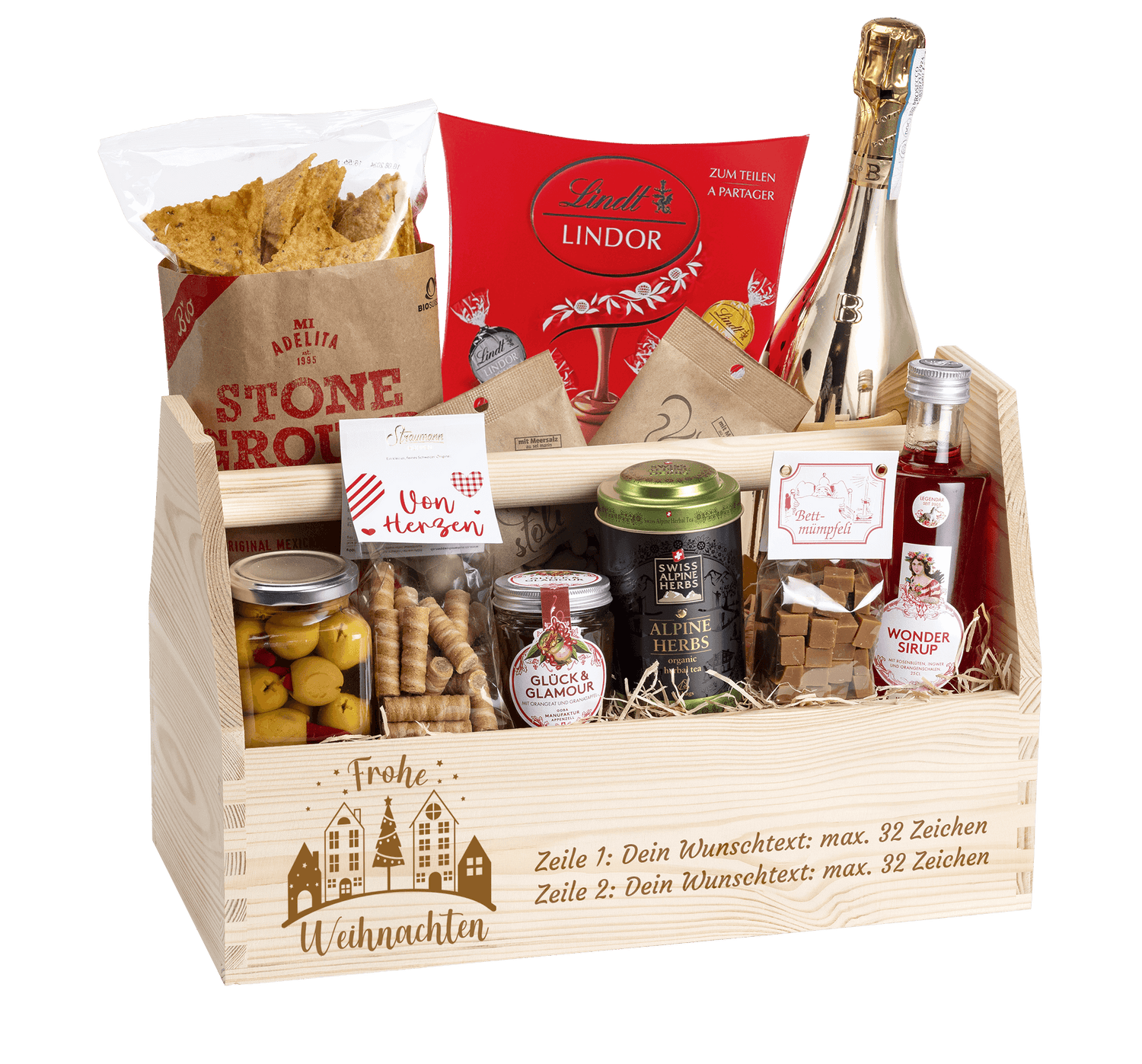 Geschenkkorb Lichterglanz (Preis inkl. Gravur)