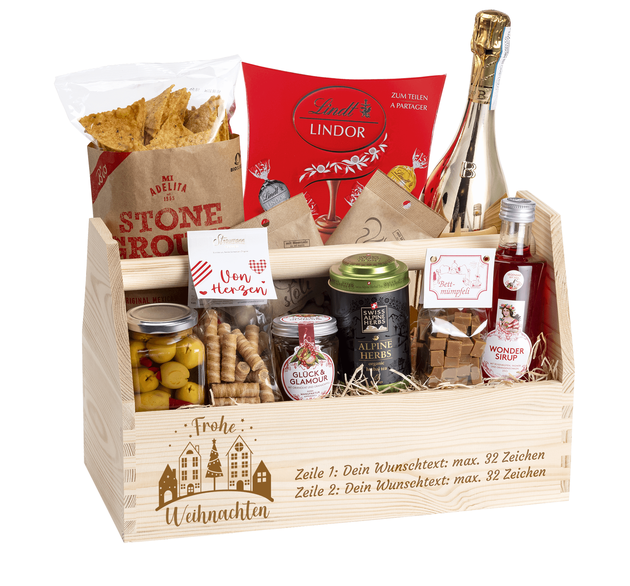 Geschenkkorb Lichterglanz (Preis inkl. Gravur)