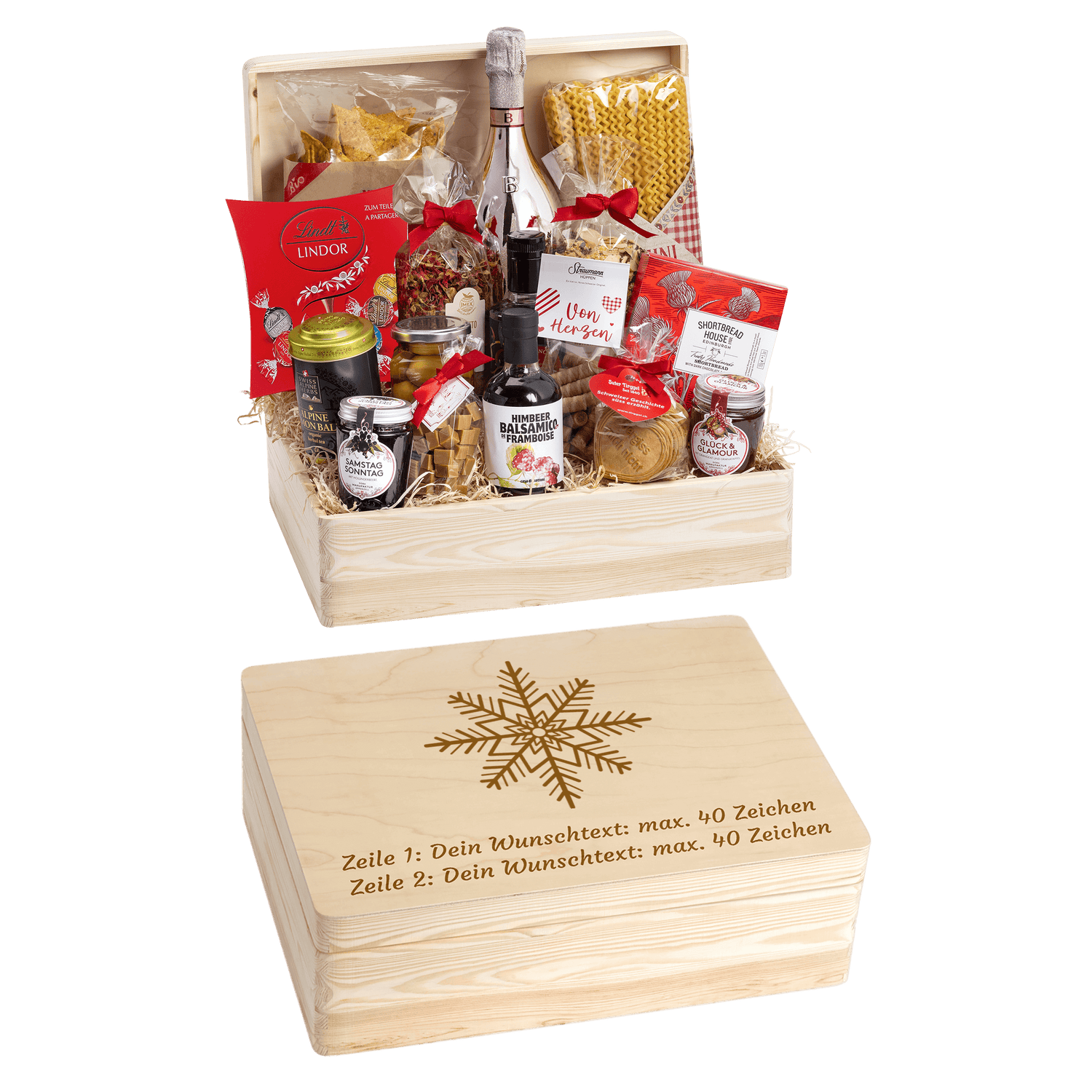 Geschenkkorb Sternenglanz (Preis inkl. Gravur)