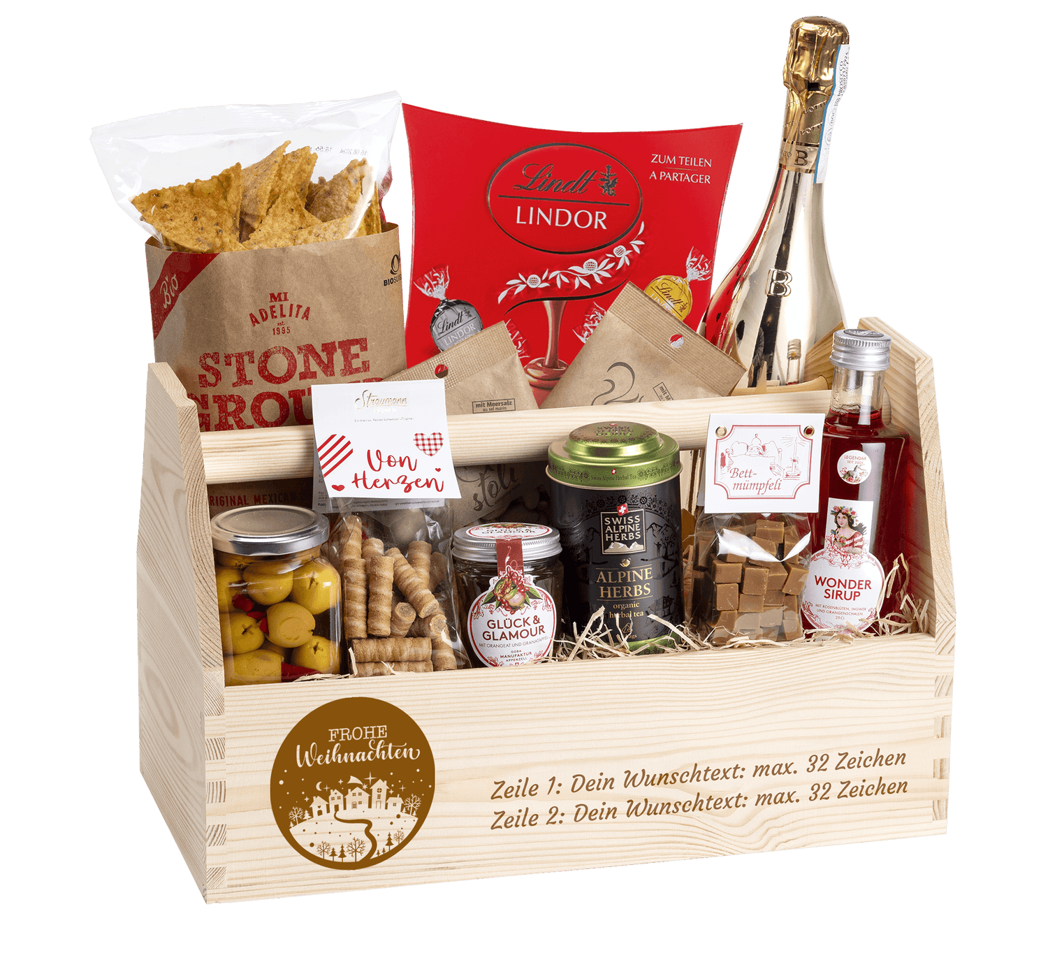 Geschenkkorb Lichterglanz (Preis inkl. Gravur)