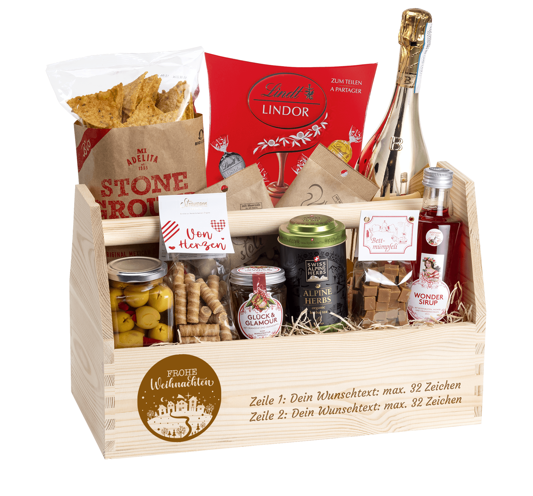 Geschenkkorb Lichterglanz (Preis inkl. Gravur)
