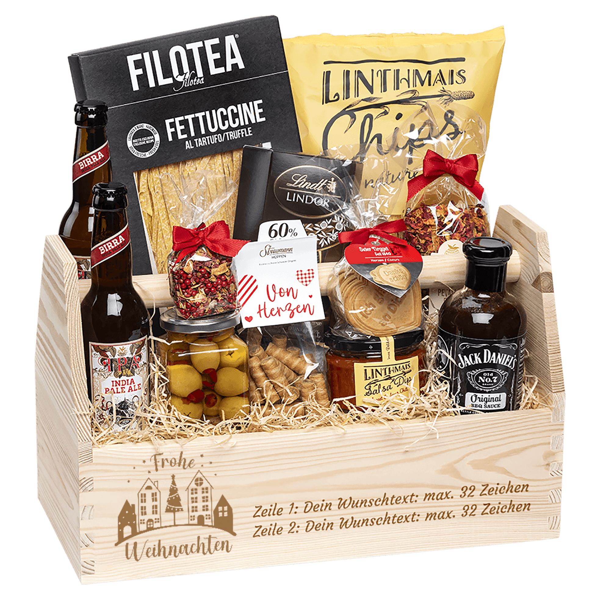 Geschenkkorb Weihnachtsfreude (Preis inkl. Gravur)