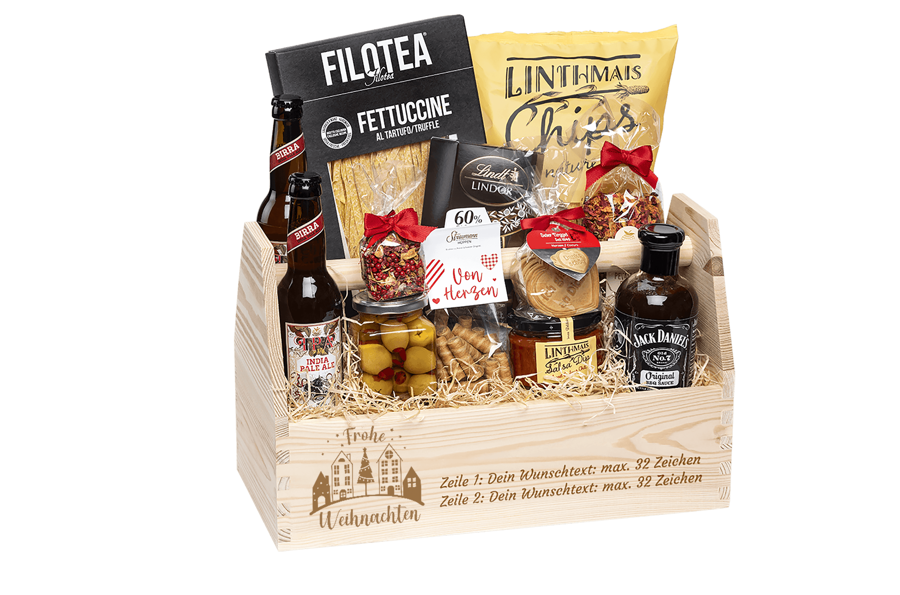 Geschenkkorb Weihnachtsfreude (Preis inkl. Gravur)