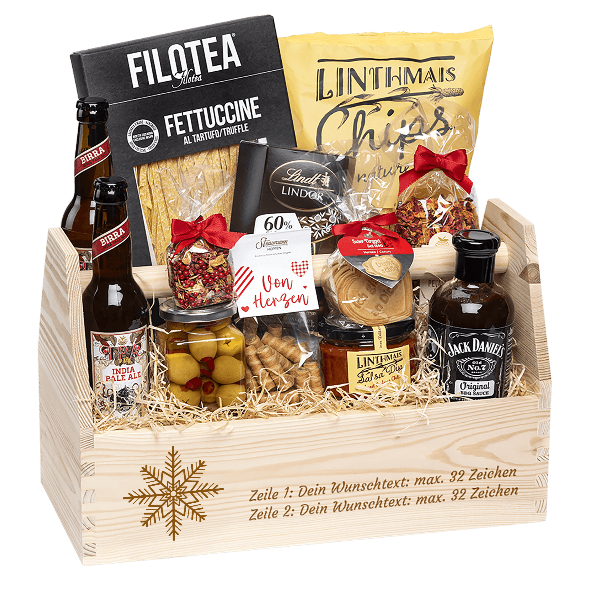 Geschenkkorb Weihnachtsfreude (Preis inkl. Gravur)