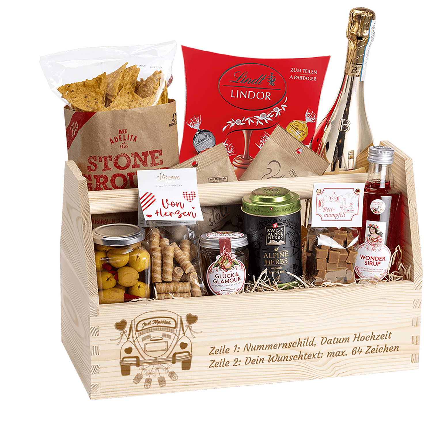 Geschenkkorb Motiv VW Käfer