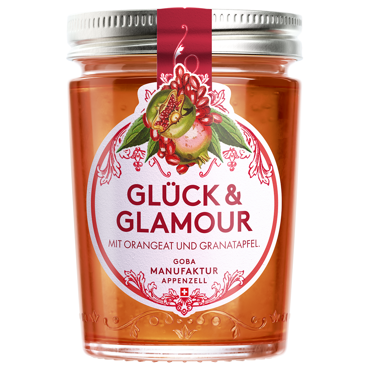 Glück & Glamour Aufstrich mit Orangeat und Granatapfel
