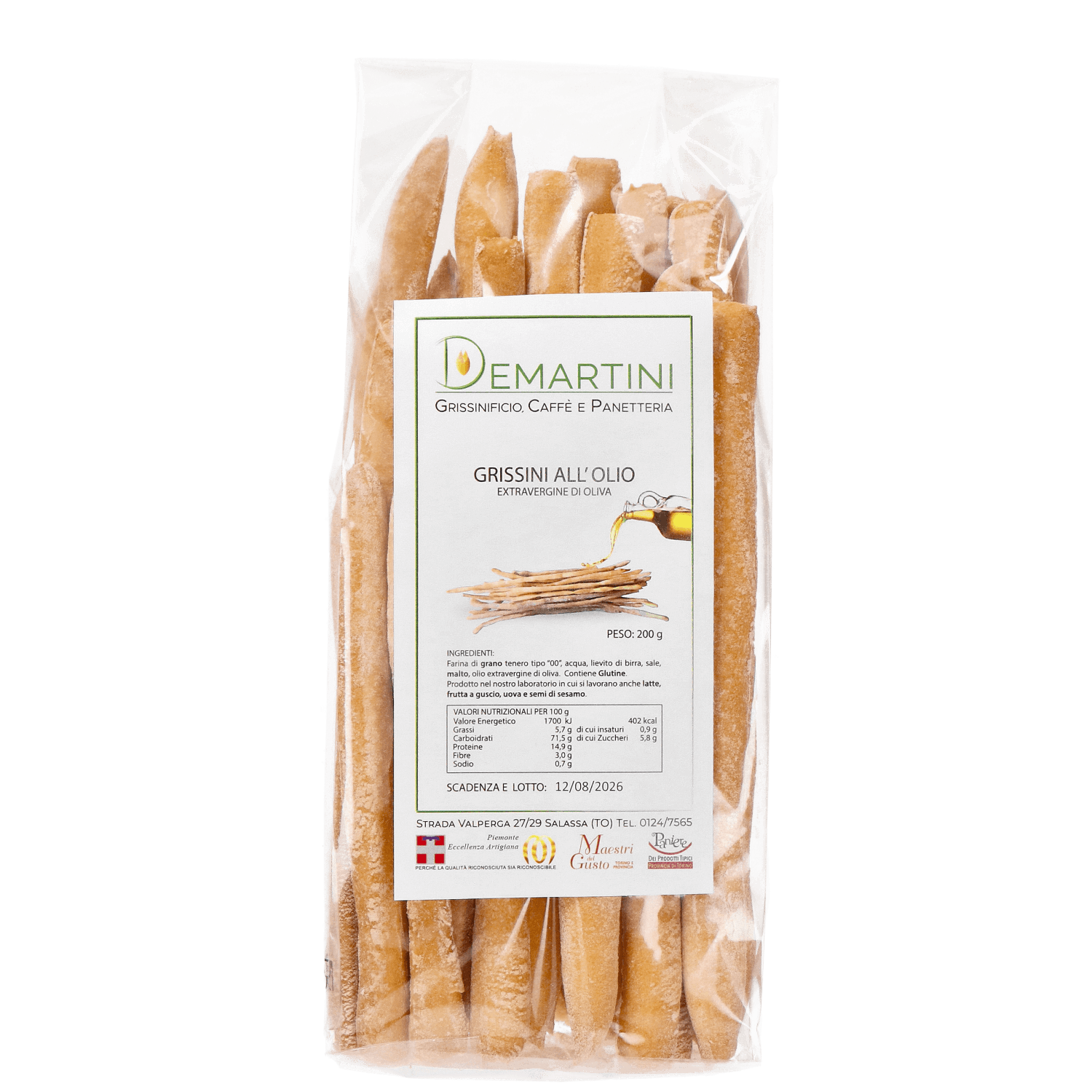 Demartini Grissini all' Olio extravergine