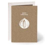 Grusskarte Muskatpapier "Merry Christmas"