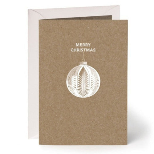 Grusskarte Muskatpapier "Merry Christmas"