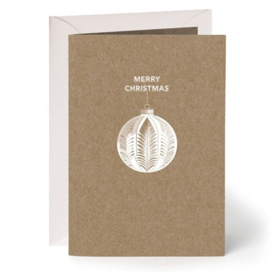 Grusskarte Muskatpapier "Merry Christmas"