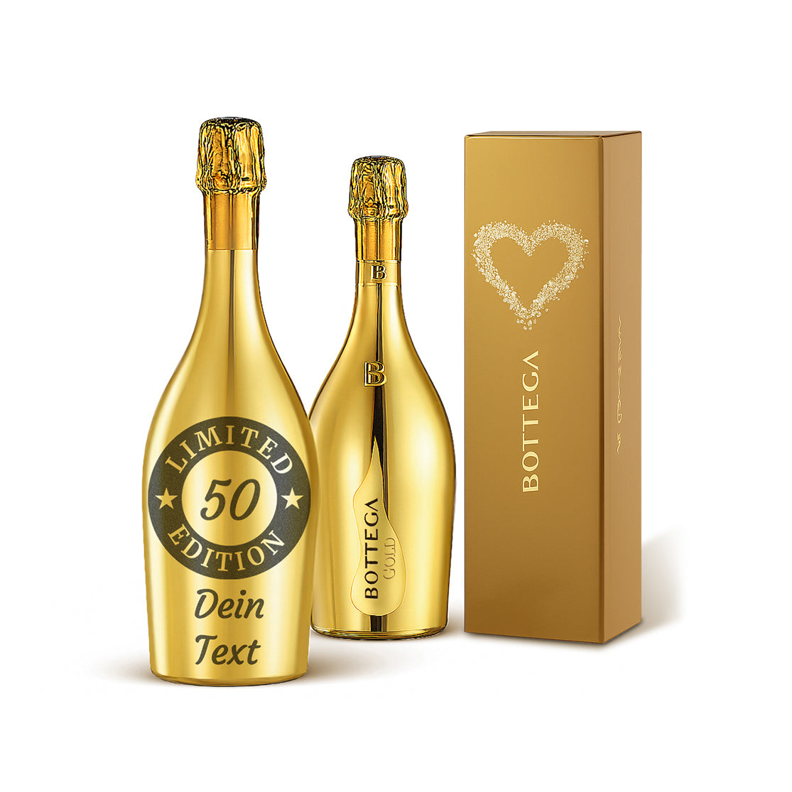Bottega Prosecco Gold Trevisio DOC Brut 150 cl (Preis inkl. Gravur)