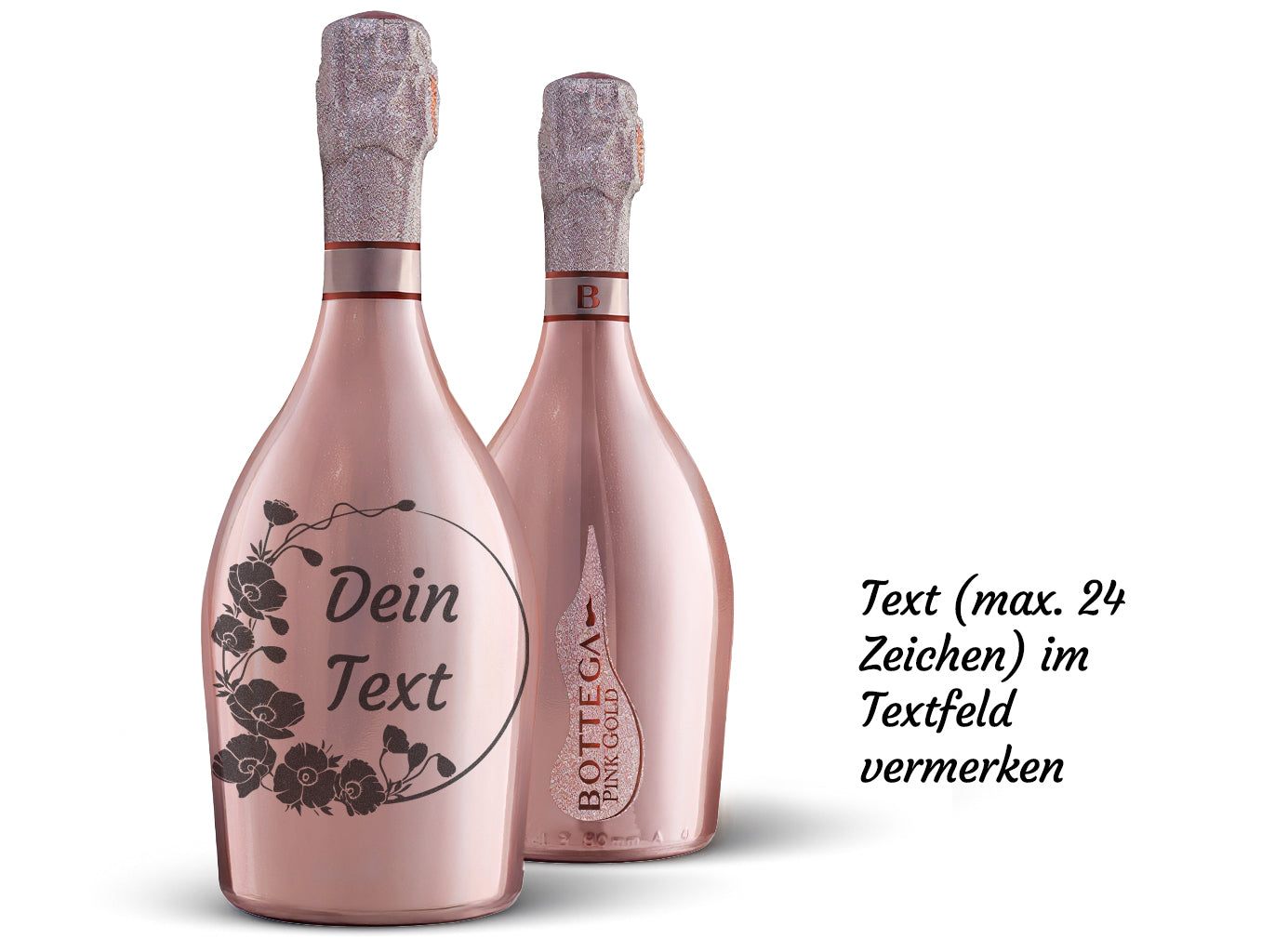 Bottega Prosecco Pink Gold Trevisio DOC Brut 75cl (Preis inkl. Gravur)