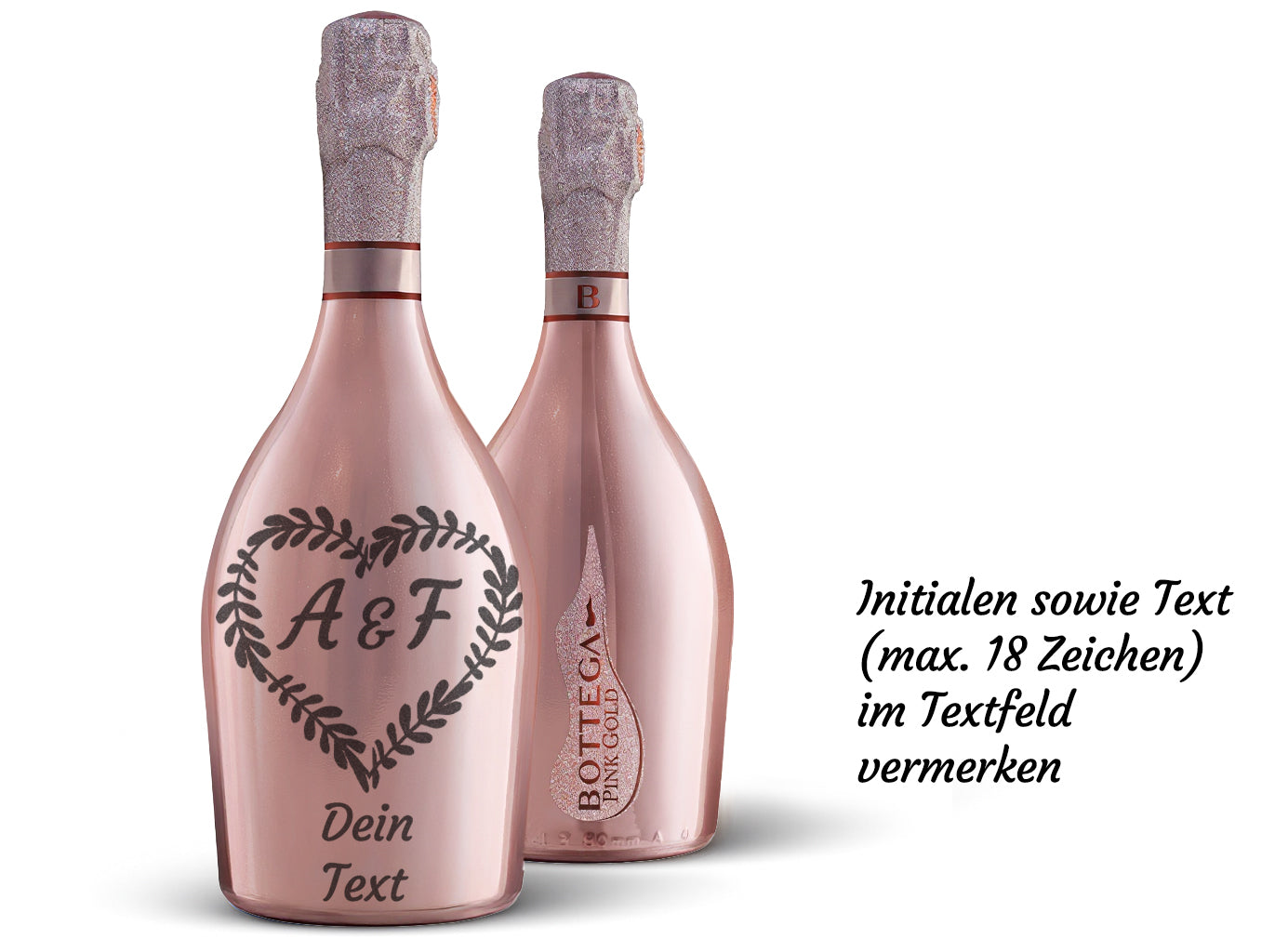 Bottega Prosecco Pink Gold Trevisio DOC Brut 75cl (Preis inkl. Gravur)