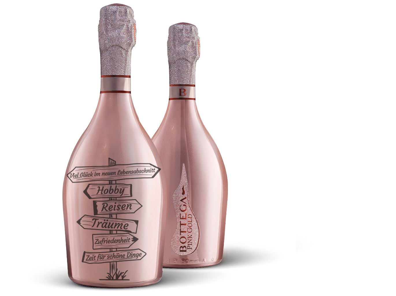 Bottega Prosecco Pink Gold Trevisio DOC Brut 75cl (Preis inkl. Gravur)
