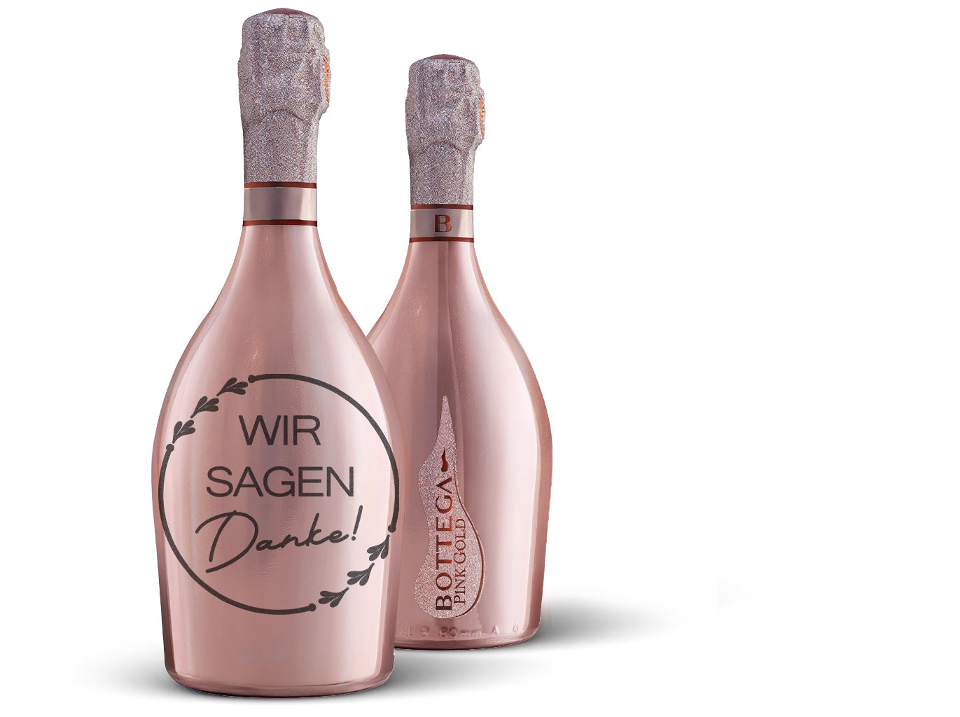 Bottega Prosecco Pink Gold Trevisio DOC Brut 75cl (Preis inkl. Gravur)