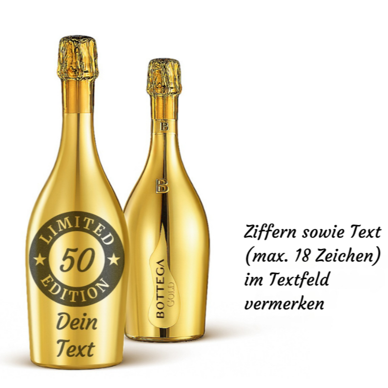 Prosecco Gold graviert Limited Edition 