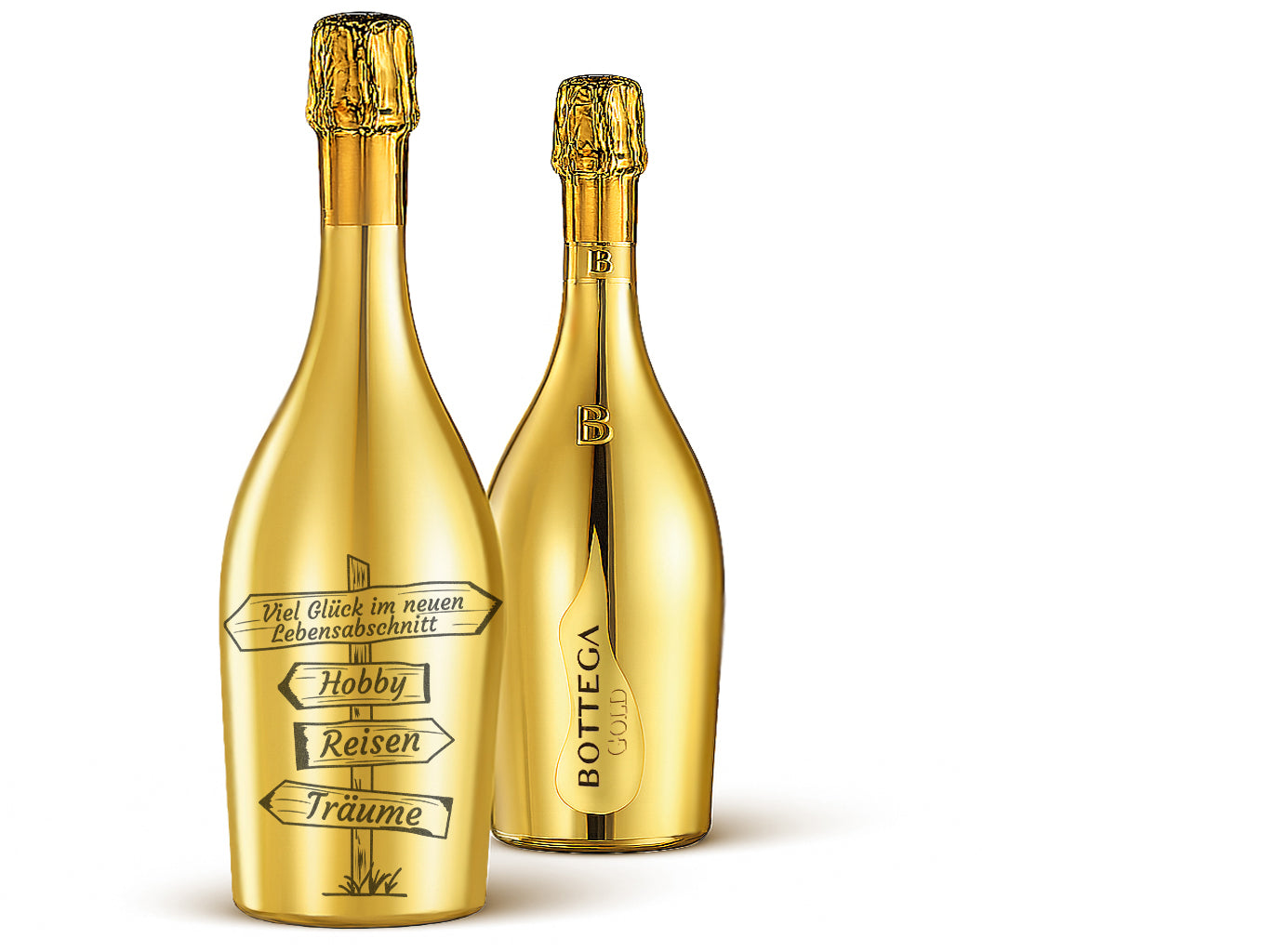 Prosecco graviert Pension