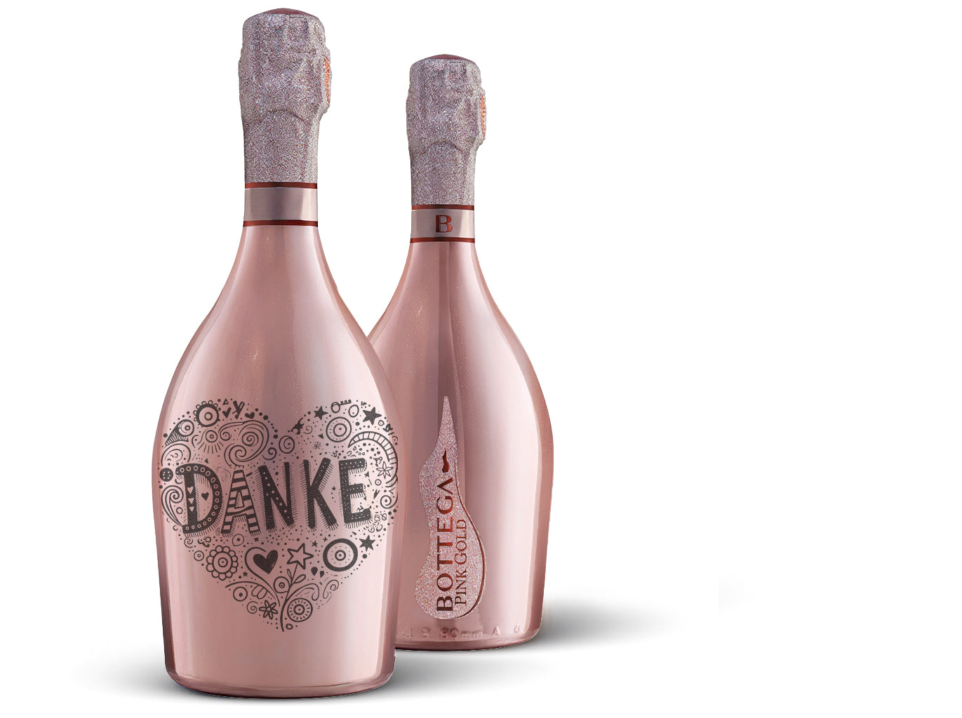 Bottega Prosecco Pink Gold Trevisio DOC Brut 75cl (Preis inkl. Gravur)