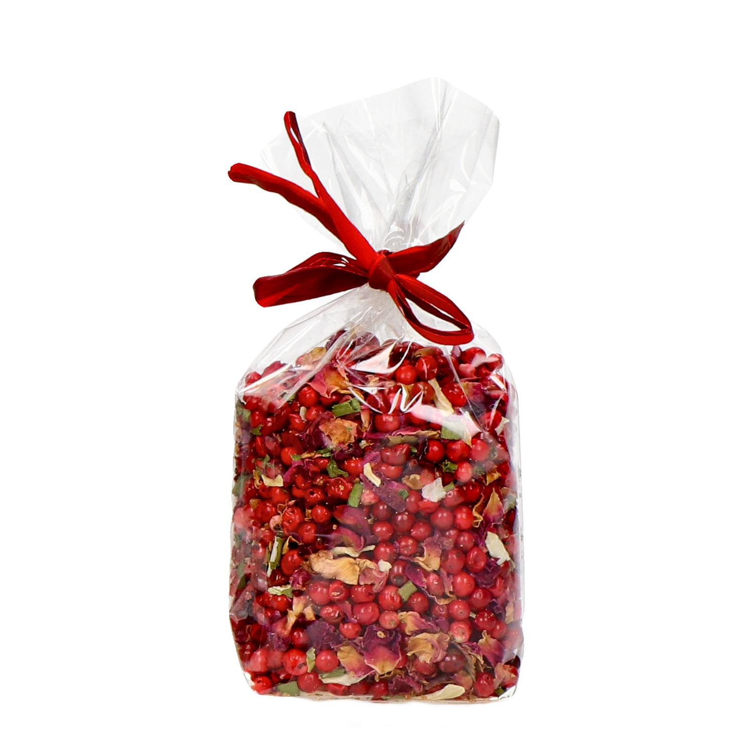 Roter Pfeffer mit Rosenblüten