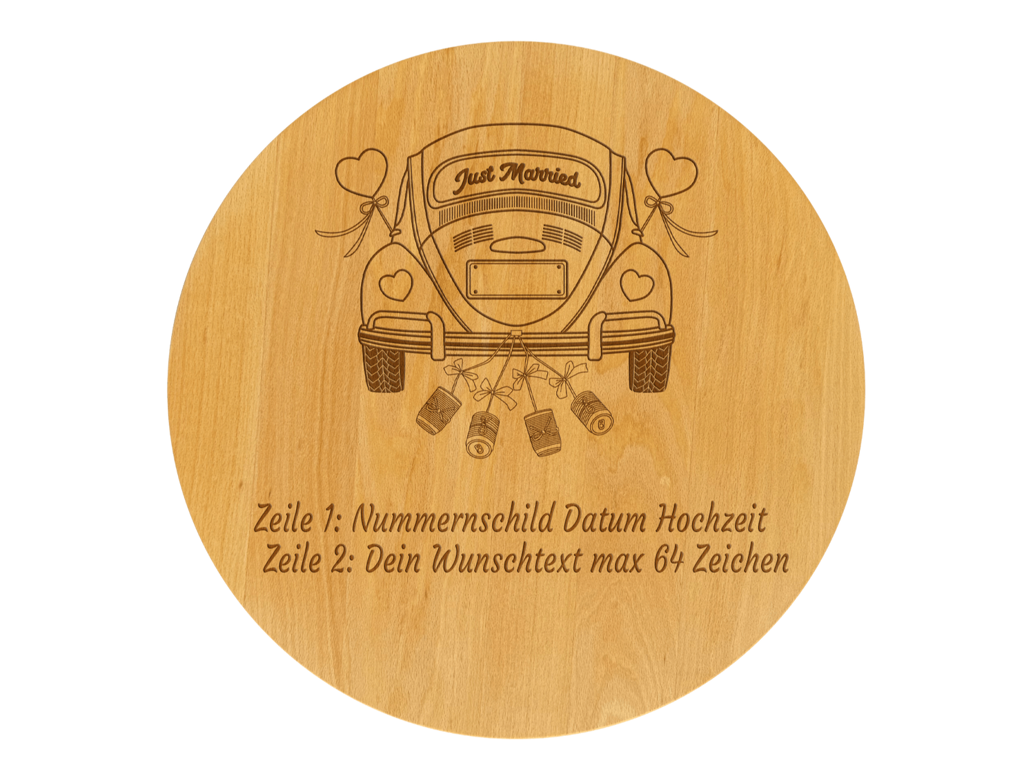 Drehteller graviert VW Käfer
