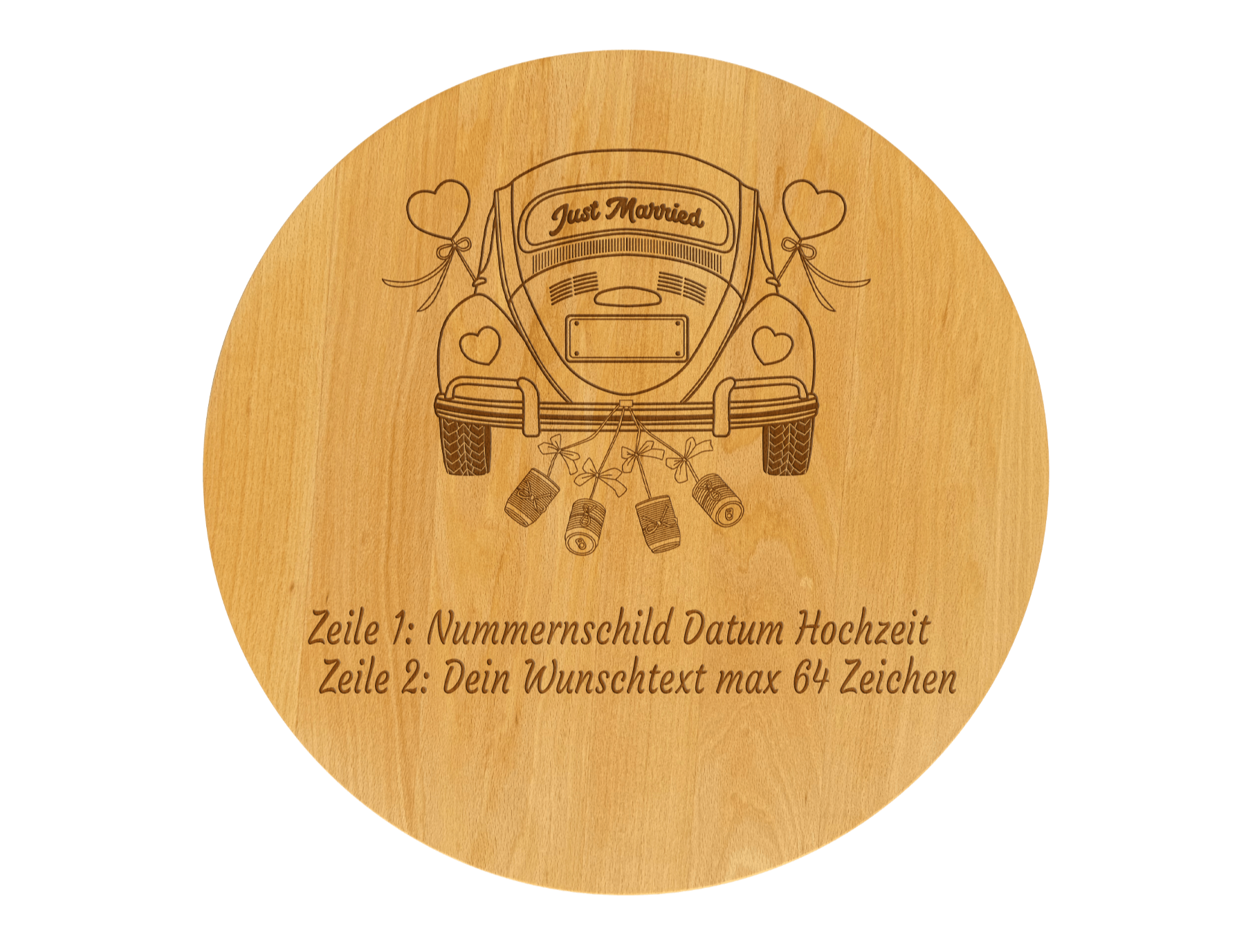 Drehteller graviert VW Käfer