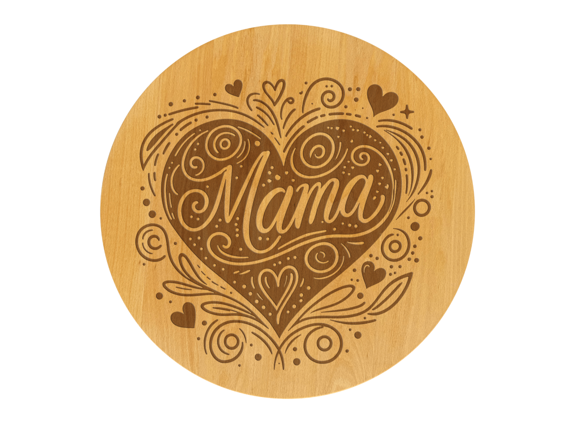 Drehteller graviert Mama