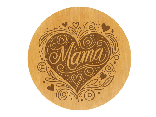 Drehteller graviert Mama