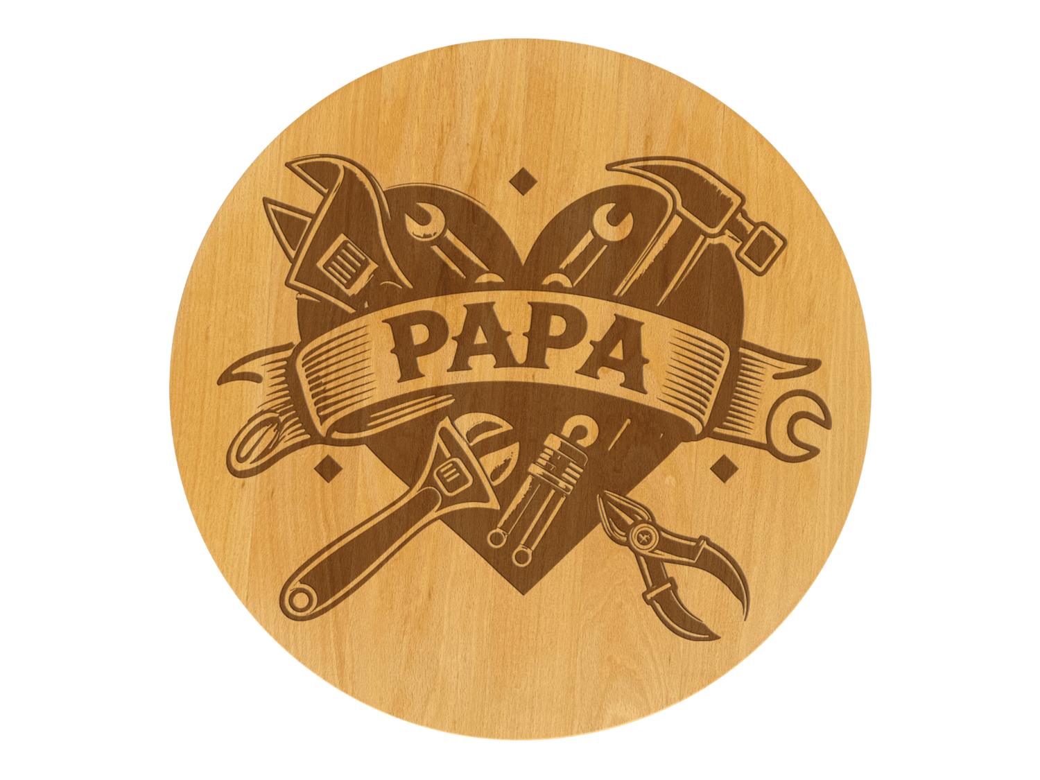 Drehteller graviert Papa