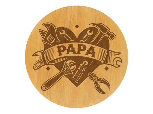 Drehteller graviert Papa