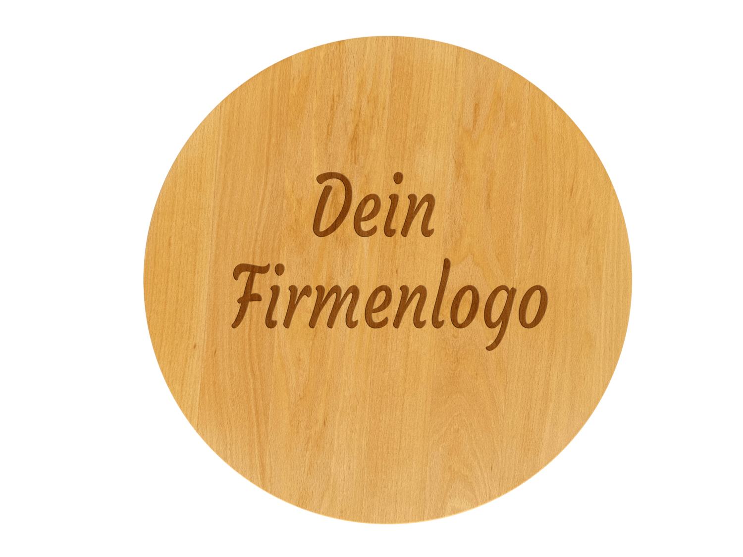 Drehteller mit Gravur Firmenlogo