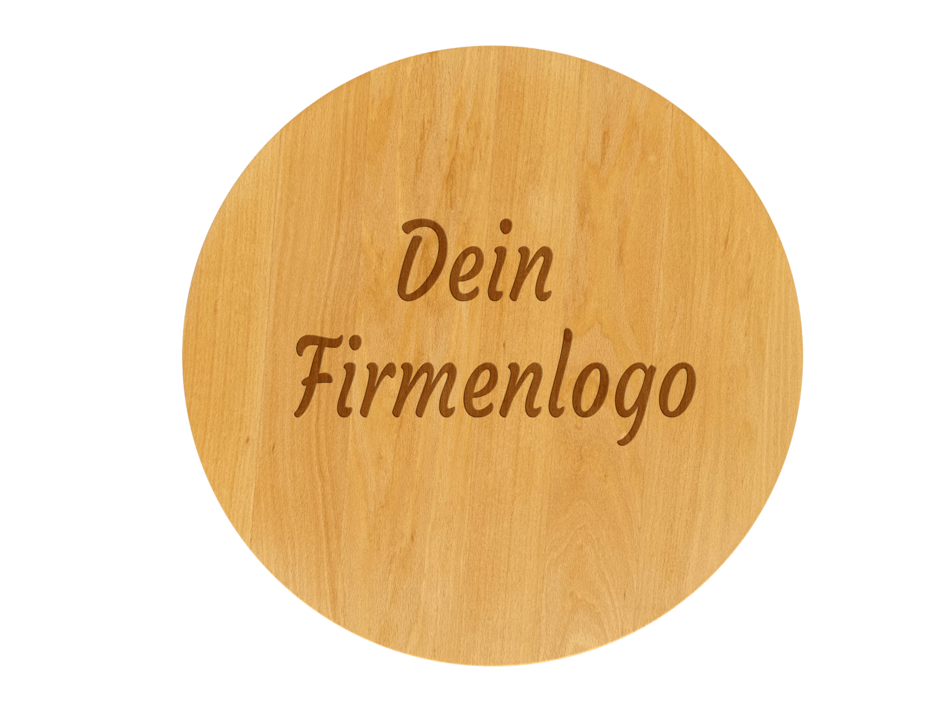 Drehteller mit Gravur Firmenlogo