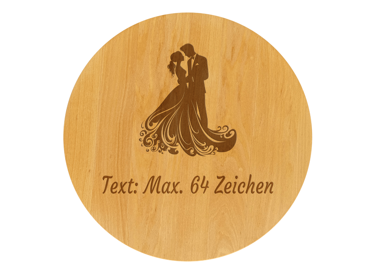 Drehteller graviert Hochzeitspaar
