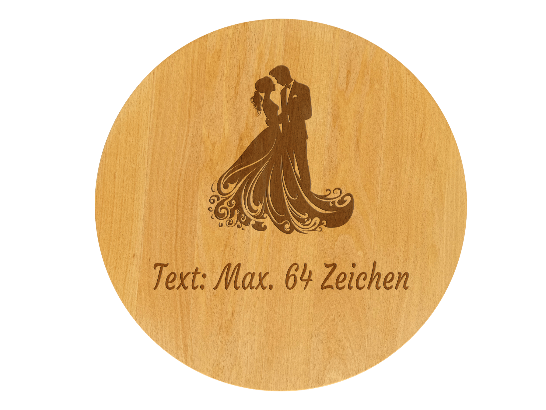 Drehteller graviert Hochzeitspaar