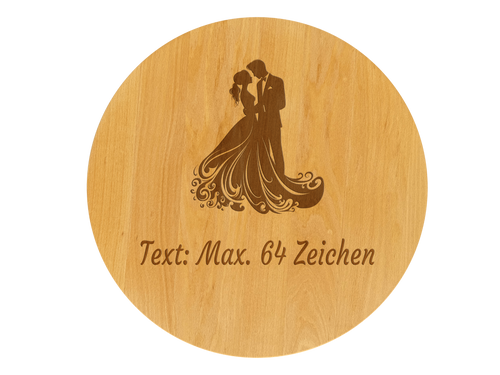 Drehteller graviert Hochzeitspaar