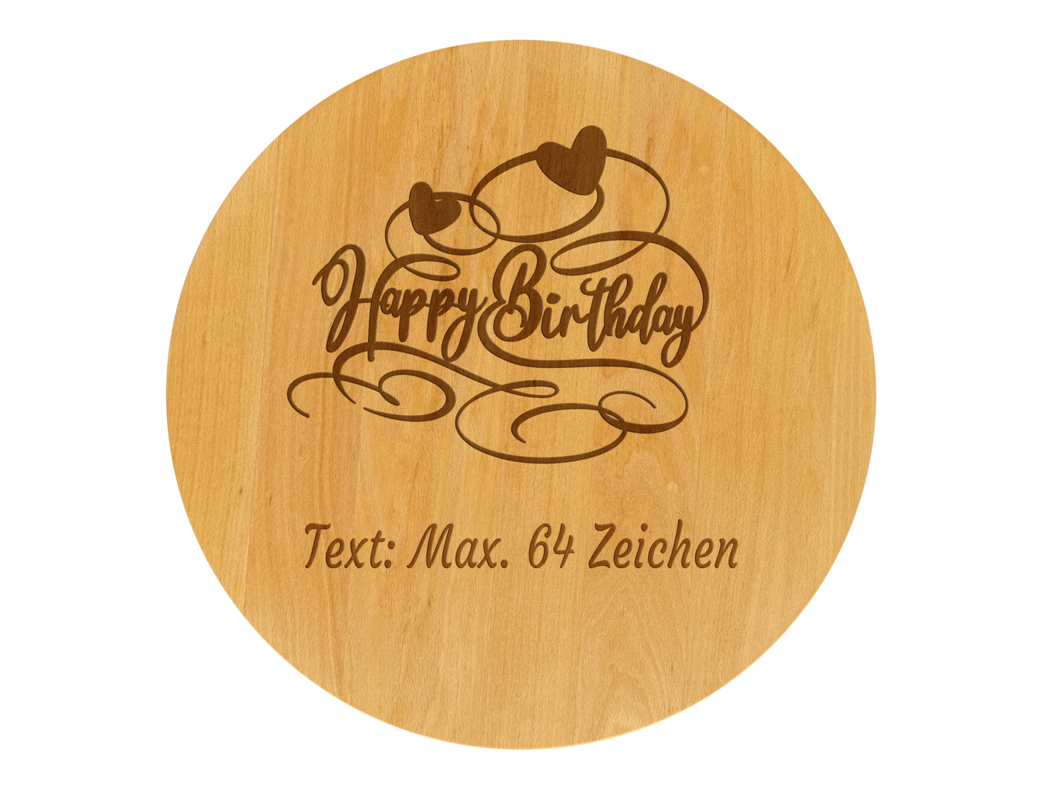 Drehteller graviert Happy Birthday