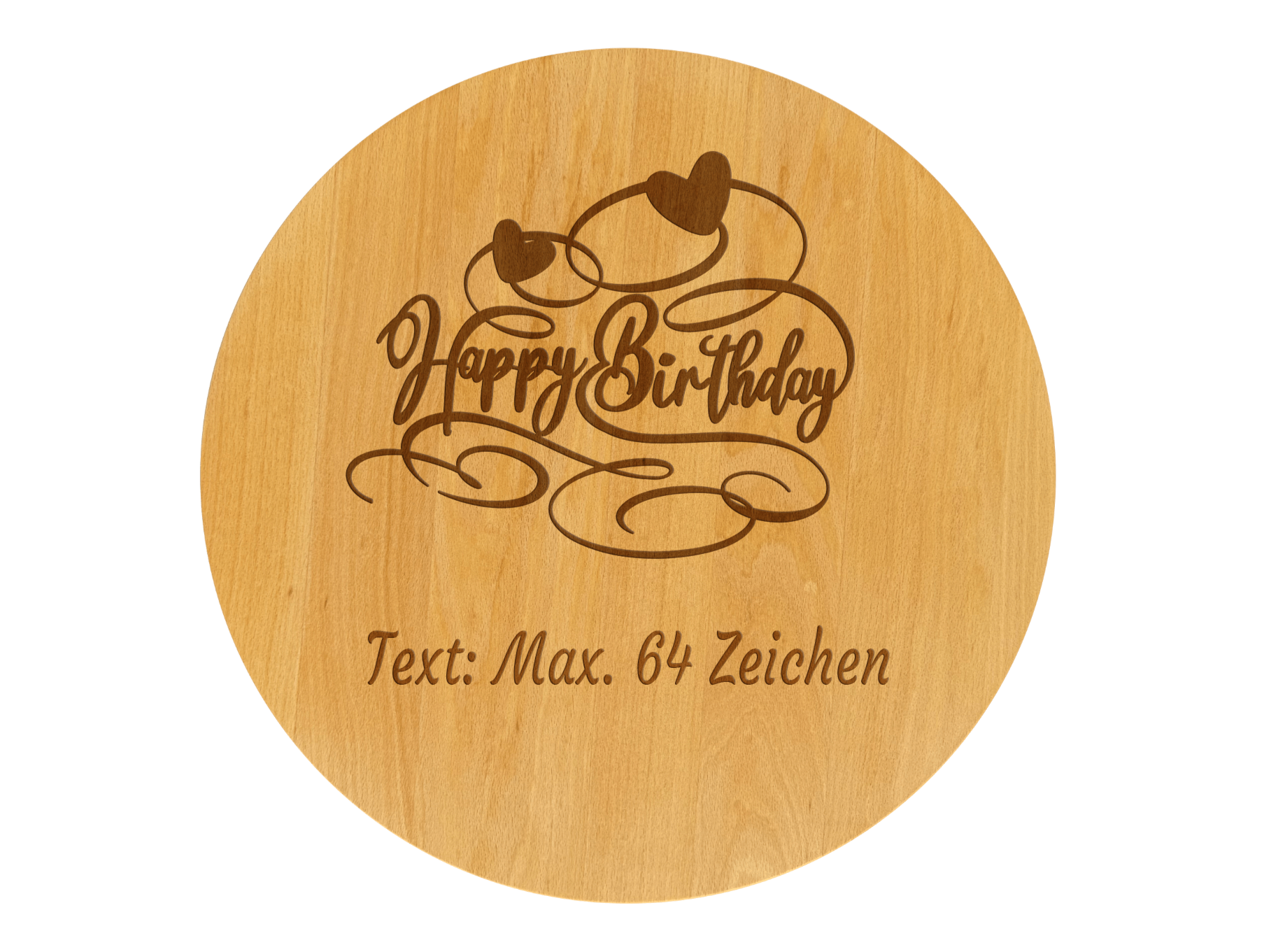 Drehteller graviert Happy Birthday