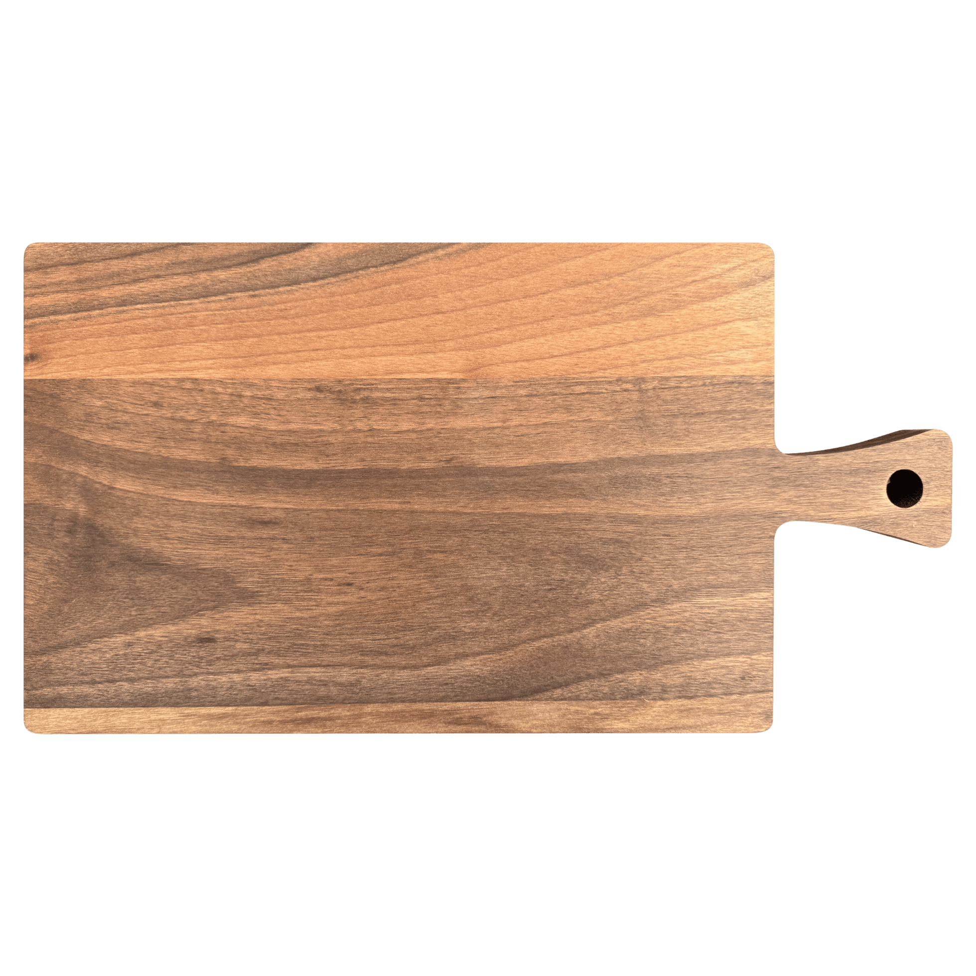 Schneidebrett Nussbaum geölt mit Griff  40 x 20 x 2 cm (Preis inkl. Gravur)