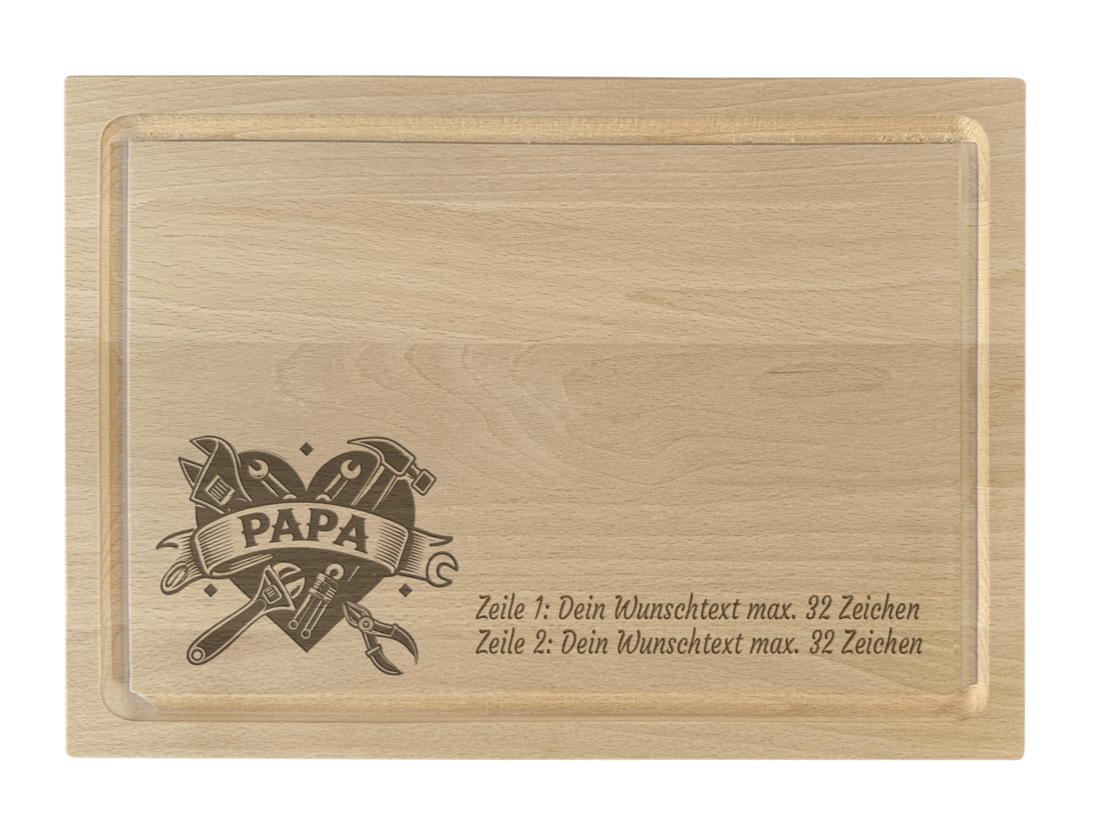 Schneidebrett mit Gravur Papa